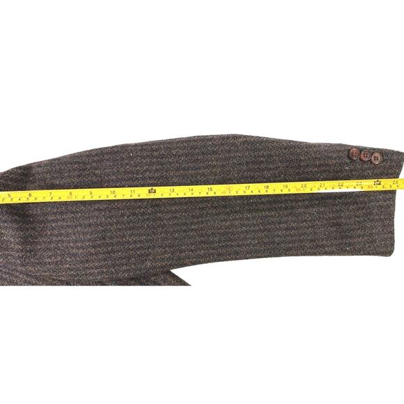 Vitorio Rex Blazer 40R Brown Tweed Wool 2 Btn Mens Italy Jacket Sport Coat - Picture 11 of 11